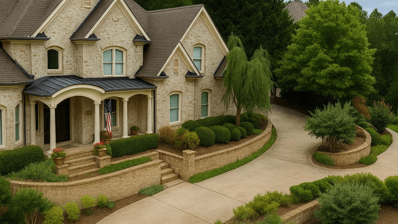 Driveway Restoration after Myst exterior cleaning