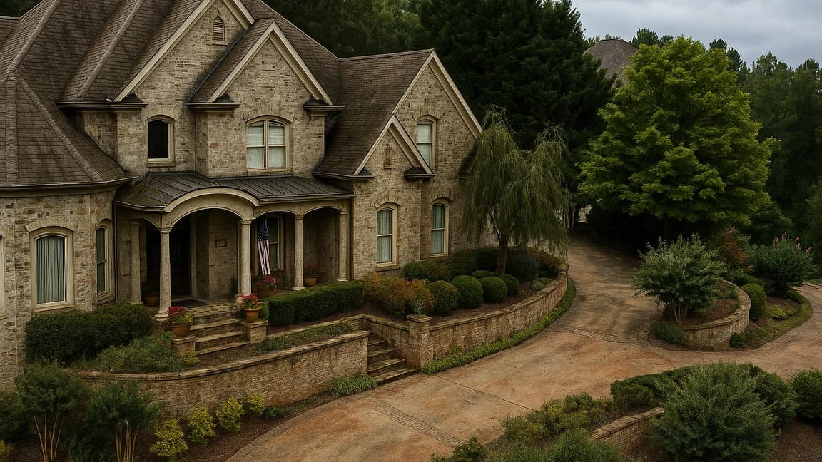 Driveway Restoration before Myst exterior cleaning